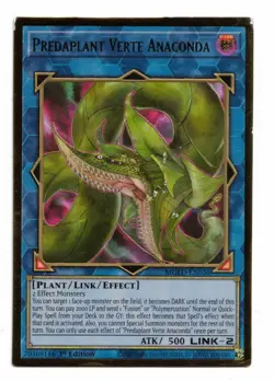 Yu-Gi-Oh Card: Predaplant Verte Anaconda MGED-EN036 Gold Rare 1st Edition! EX - Image 1