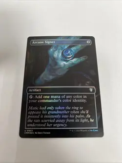 Arcane Signet Borderless Foil Commander Masters Card #0653 MTG LP - Image 1