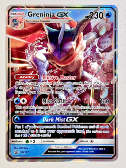 💥 Greninja GX SM197 Detective Pikachu Ultra Rare Holo Promo Pokemon Card - Image 1
