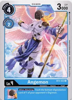 Digimon Card Game Angemon BT3-023 Digimon TCG Common Near Mint - Image 1