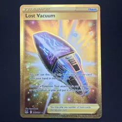 Lost Vacuum 217/196 Lost Origin Gold Holo Secret Rare Pokemon Card English NM - Image 1