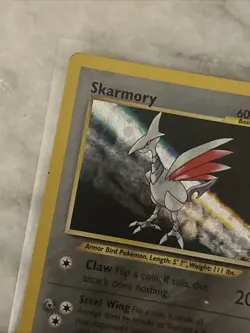 Skarmory Neo Genesis Unlimited Holo Foil 13/111 Pokemon Card Vintage WOTC LP/MP - Image 4