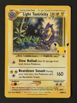 Light Toxtricity SWSH137 - Celebrations 25th Black Star Promo - Pokemon Card LP - Image 1