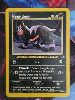 Houndour 39/75 Neo Discovery Uncommon WOTC Vintage Pokemon Card - Image 1