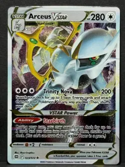 Arceus VSTAR - (Metal Card) 123/172 Miscellaneous Cards & Products Holo NM - Image 1