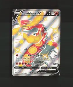 Centiskorch V SV108/SV122 Shining Fates Full Art Shiny Holo Pokemon Card NM - Image 1