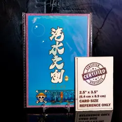 Shirahoshi Waifu Trading Card A6 Premium Oversized Pink Glitter Frame One Piece - Image 2