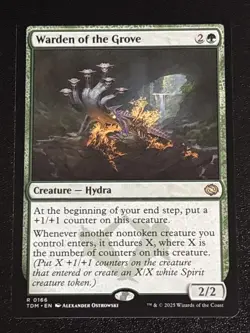 MTG Tarkir: Dragonstorm Warden of the Grove 0166 NM Rare - Image 1