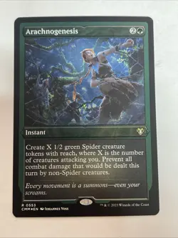 Arachnogenesis (Foil Etched) Commander Masters Foil #553 Rare - Image 1