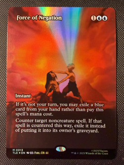 MTG Force Of Negation Borderless Foil M 13 Avatar The Last Airbender Eternal NM - Image 1