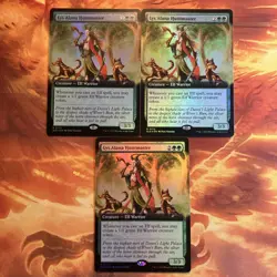 MTG 3 x Foil Extended Art Lys Alana Huntmaster Secret Lair Drop Series NM Elf!! - Image 1