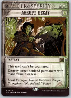 Abrupt Decay R Outlaws of Thunder Junction: Breaking News 34 NM - Image 1