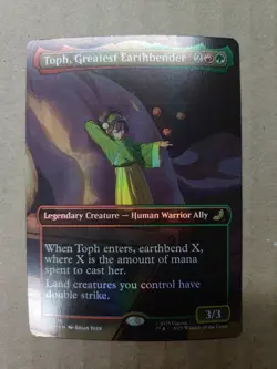 Toph, Greatest Earthbender TLE #70 Foil Borderless Art LP MTG - Image 1