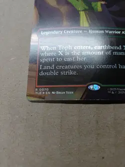 Toph, Greatest Earthbender TLE #70 Foil Borderless Art LP MTG - Image 2