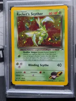 2000 Pokemon Gym Heroes Rocket’s Scyther #13 English Holo 13/132 - PSA 8 NM-MT - Image 1