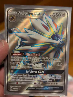 Pokemon TCG Solgaleo GX Sun and Moon 2017 Full Art 250 HP 143/149 - Image 1