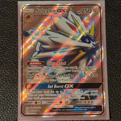 Pokemon TCG Solgaleo GX Sun and Moon 2017 Full Art 250 HP 143/149 - Image 2