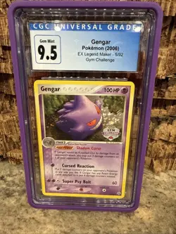 GENGAR Gym Challenge Stamped 5/92 Pokemon TCG 2006 EX Legend Maker CGC 10 - Image 1