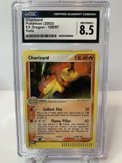 2003 Charizard #100 Charizard-Holo ex Dragon CGC 8.5 NM Pokemon Great Condition - Image 1