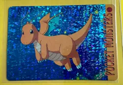 DRAGONITE Pokemon Pocket Monsters Japanese Vending Prism Sticker LP Holo Foil - Image 1