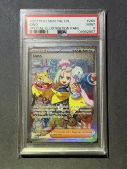 2023 POKEMON PAL EN PALDEA EVOLVED SPECIAL ILLUSTRATION RARE #269 IONO PSA 9 - Image 1