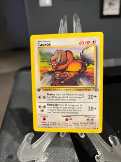 TAUROS Pokemon First Edition 47/64 1999 WOTC * NM * - Image 1