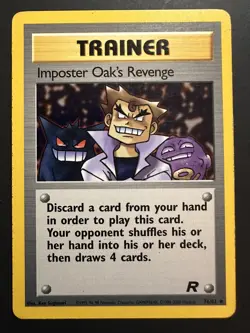 Pokemon TCG Imposter Oak's Revenge Team Rocket 76 Regular Unlimited Uncommon - Image 1