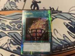 Yugioh Bonfire Quarter Century Secret Rare RA03-EN073 Near Mint - Image 1