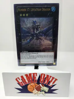 YuGiOh Number 17: Leviathan Dragon GENF-EN039 1st Edition Ultimate Rare LP - Image 1