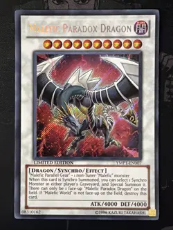Malefic Paradox Dragon YMP1-EN007 Limited Edition Secret Rare LP - Image 2