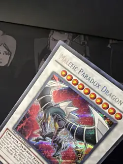 Malefic Paradox Dragon YMP1-EN007 Limited Edition Secret Rare LP - Image 4