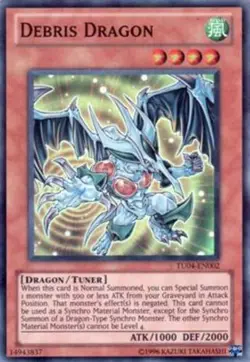 Yugioh! LP Debris Dragon - TU04-EN002 - Super Rare - Unlimited Edition Lightly P - Image 1