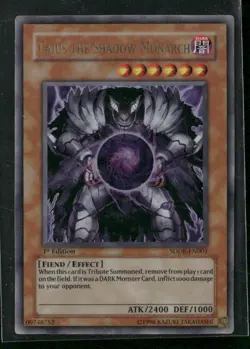 Caius the Shadow Monarch #SDDE-EN001 Yugioh Ultra Rare 1st Edition - Image 1