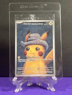 Pikachu With Grey Felt Hat Pokemon TCG Promo Card 🔥 Sealed 226 Van Gogh - Image 2