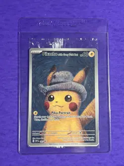 Pikachu With Grey Felt Hat Pokemon TCG Promo Card 🔥 Sealed 226 Van Gogh - Image 3