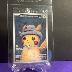 Pikachu With Grey Felt Hat Pokemon TCG Promo Card 🔥 Sealed 226 Van Gogh - Image 4