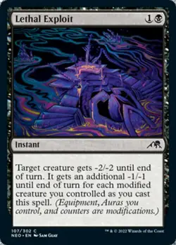 LETHAL EXPLOIT x4 mtg NM-M Kamigawa Neon Dynasty 4 Common - Image 1