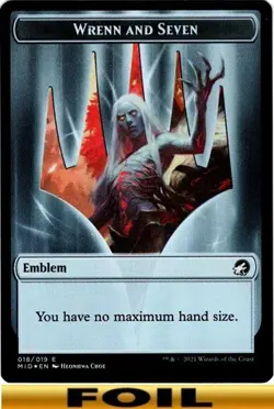 1x - Wrenn and Seven Emblem - FOIL - #18 - Innistrad: Midnight Hunt - NM MTG - Image 1