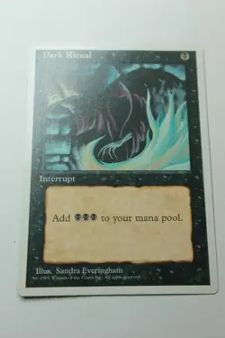 MTG Dark Ritual x1- -Fourth Edition-Lightly Played - Image 1