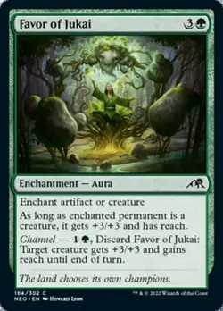 FAVOR OF JUKAI x4 mtg NM-M Kamigawa Neon Dynasty 4 Common - Image 1