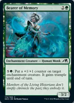 BEARER OF MEMORY x4 mtg NM-M Kamigawa Neon Dynasty 4 Common - Image 1