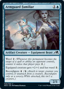 ARMGUARD FAMILIAR x4 mtg NM-M Kamigawa Neon Dynasty 4 Common - Image 1