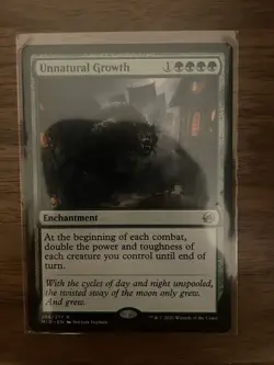 Unnatural Growth - NM - MTG Innistrad: Midnight Hunt - Magic the Gathering - Image 1