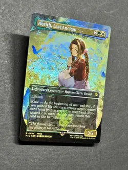 Aerith Last Ancient Borderless Chocobo Track Foil - MTG Final Fantasy - 0471 - Image 4