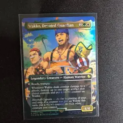 Wakka, Devoted Guardian ( Chocobo Track Foil )Magic The Gathering Final Fantasy - Image 1