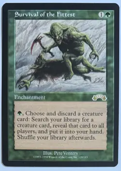Survival of the Fittest MTG Magic The Gathering Exodus NM - Image 1