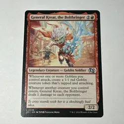 Magic: The Gathering Foundations Jumpstart General Kreat, the Boltbringer NM - Image 1