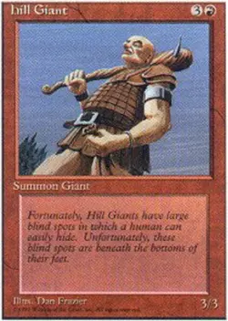 Hill Giant ~ Heavily Played Alternate 4th Edition Fourth MTG Magic UltimateMTG R - Image 1