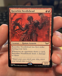MTG Duskmourn R Razorkin Needlehead #0153 - Image 1