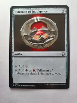 Talisman Of Indulgence MTG Modern Horizons 3 Near Mint - Image 1